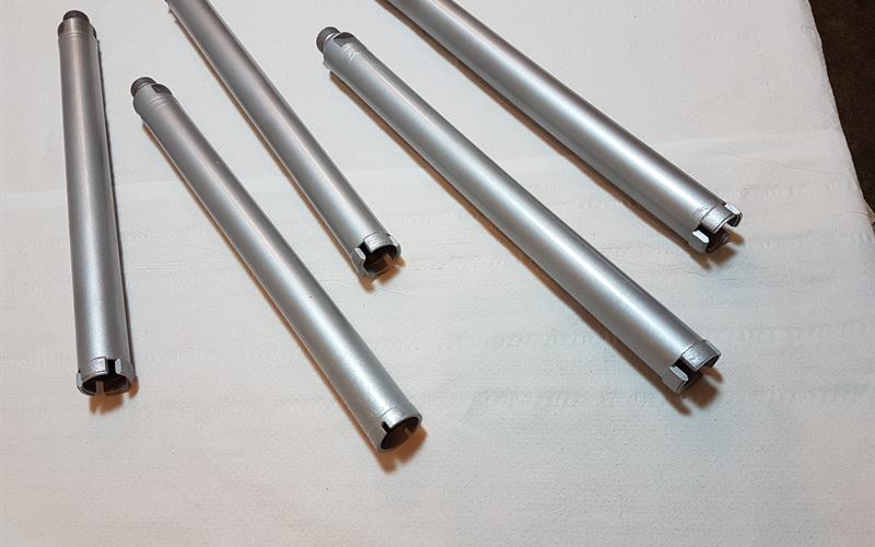 Steel diamond core bit tubes in different lengths
